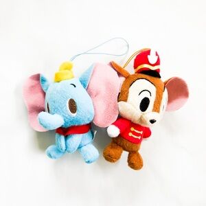 Sega Disney Dumbo and Timothy Mouse Plush Strap Keychain